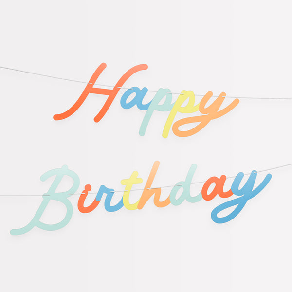If you're looking for happy birthday decorations you'll love our bright paper garland. Image1