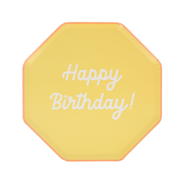 The octagonal design, and bright colours, of our birthday plates make these the perfect side plates for a birthday celebration. Image6