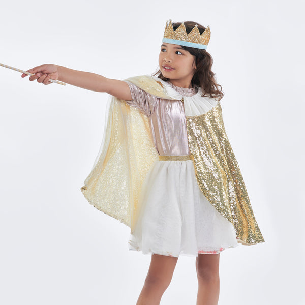 Gold Sparkle Cape Costume Image2