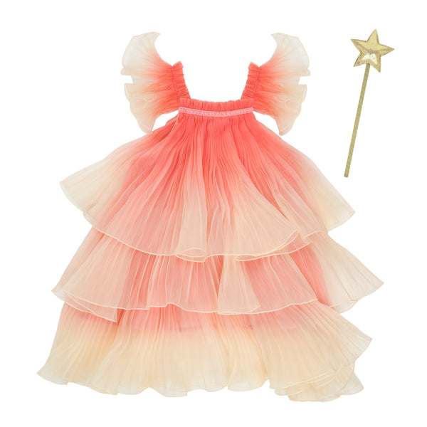 Our fairy costume includes a pink fairy dress and wings and a star wand. Image6