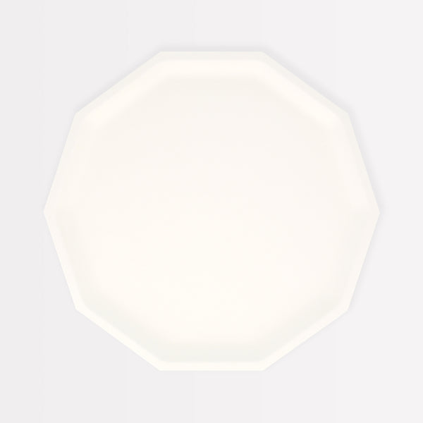 Our side plates are made with a bamboo and sugar cane mix, with a classic cream colour that will complement all your parties.