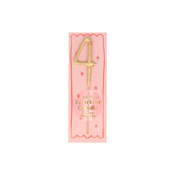 Gold Sparkler Numbers 0 To 9 Mini Candles (Parent),Gold Sparkler Numbers 0 To 9 Mini Candles (Parent) Image1