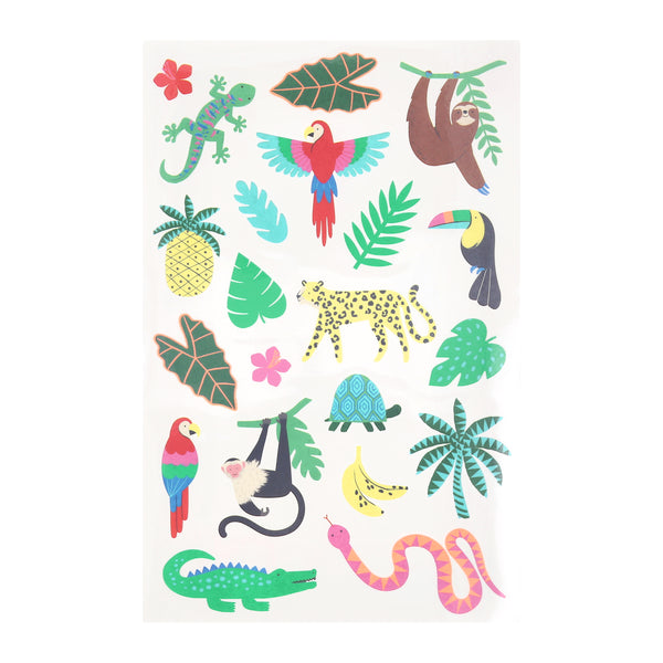 Pop our jungle temporary tattoos into jungle party bags as a fun gift that kids, aged 3+, will love. Image2