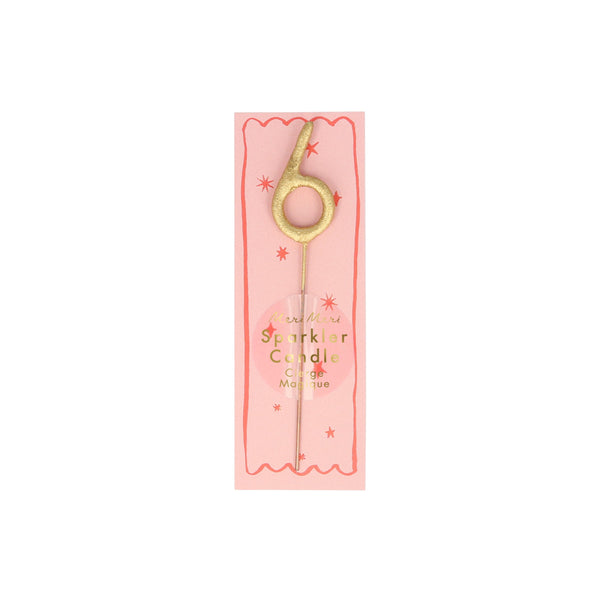 Gold Sparkler Numbers 0 To 9 Mini Candles (Parent),Gold Sparkler Numbers 0 To 9 Mini Candles (Parent) Image1