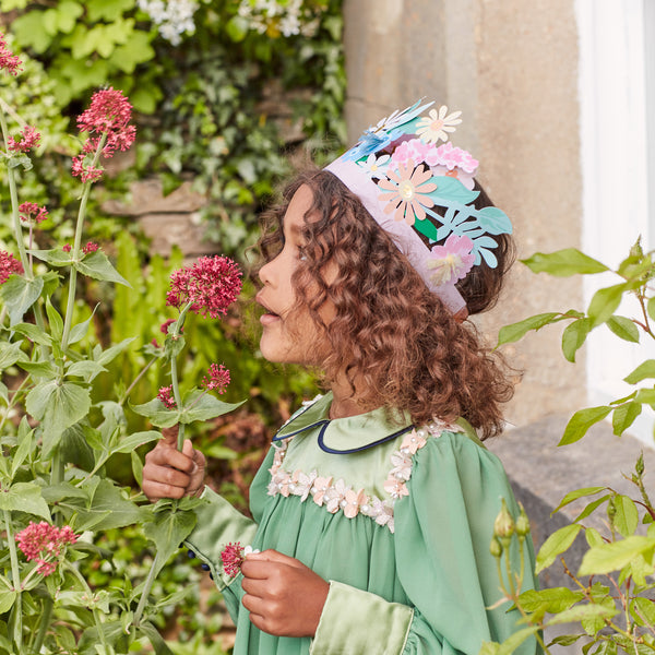 Our headdress, made with paper flowers, is the perfect Easter accessory. Image2