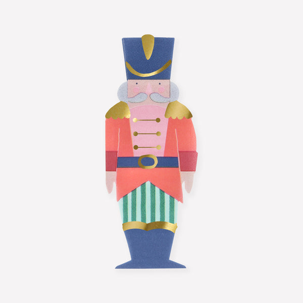 Make your Christmas party table look amazing with our premium paper napkins crafted in the shape of the soldier from the Nutcracker ballet. Image1