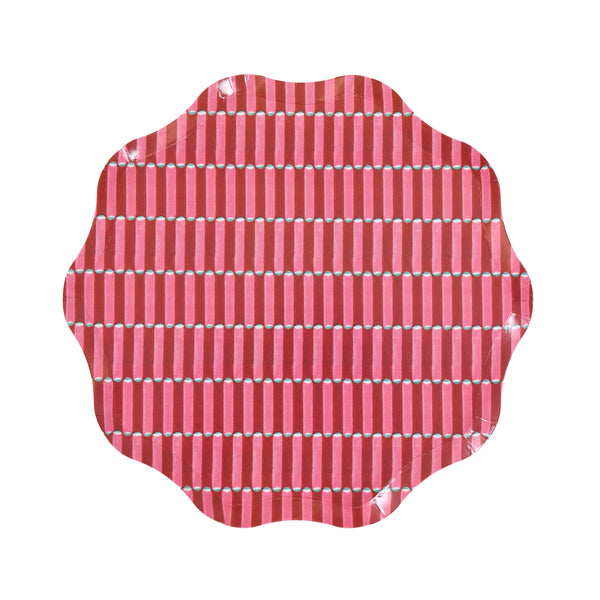 Our Christmas side plates, made from heavyweight paper, feature Molly Mahon block print designs in seasonal colours for a stylish look. Image4