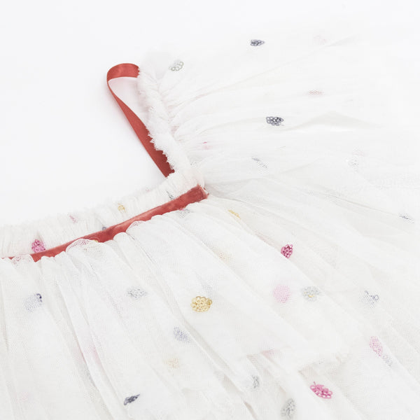 Our angel costume for kids includes a dress, wings and star headband. Image7