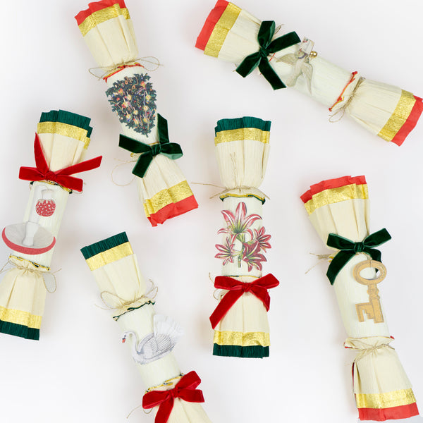 Our Christmas crackers feature festive colours, keyring gifts and chic John Derian inspired embellishments for a fairytale feel. Image5