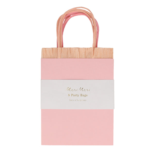 Our pink fringed bags are perfect as paper gift bags and party gift bags. Image4