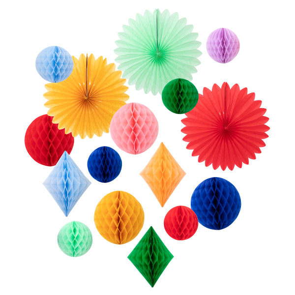Rainbow Honeycomb Decoration Kit Image1