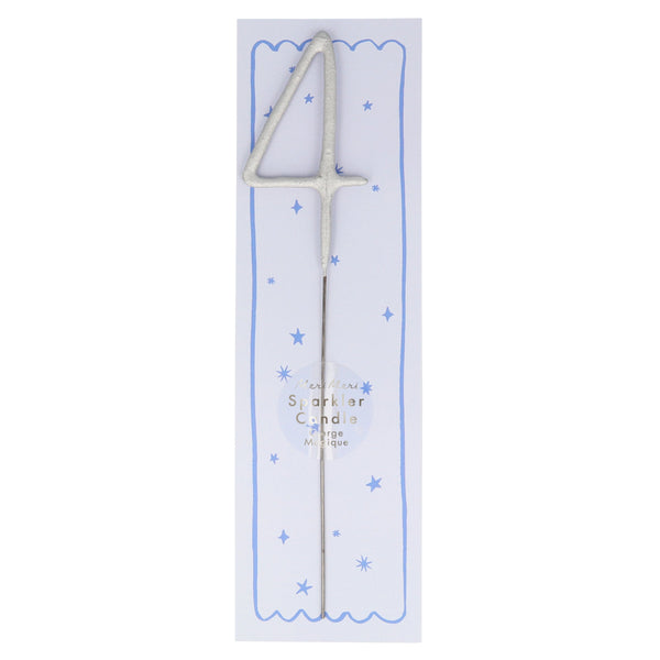 Silver Sparkler Numbers 0 To 9 Candles (Parent),Silver Sparkler Numbers 0 To 9 Candles (Parent) Image1