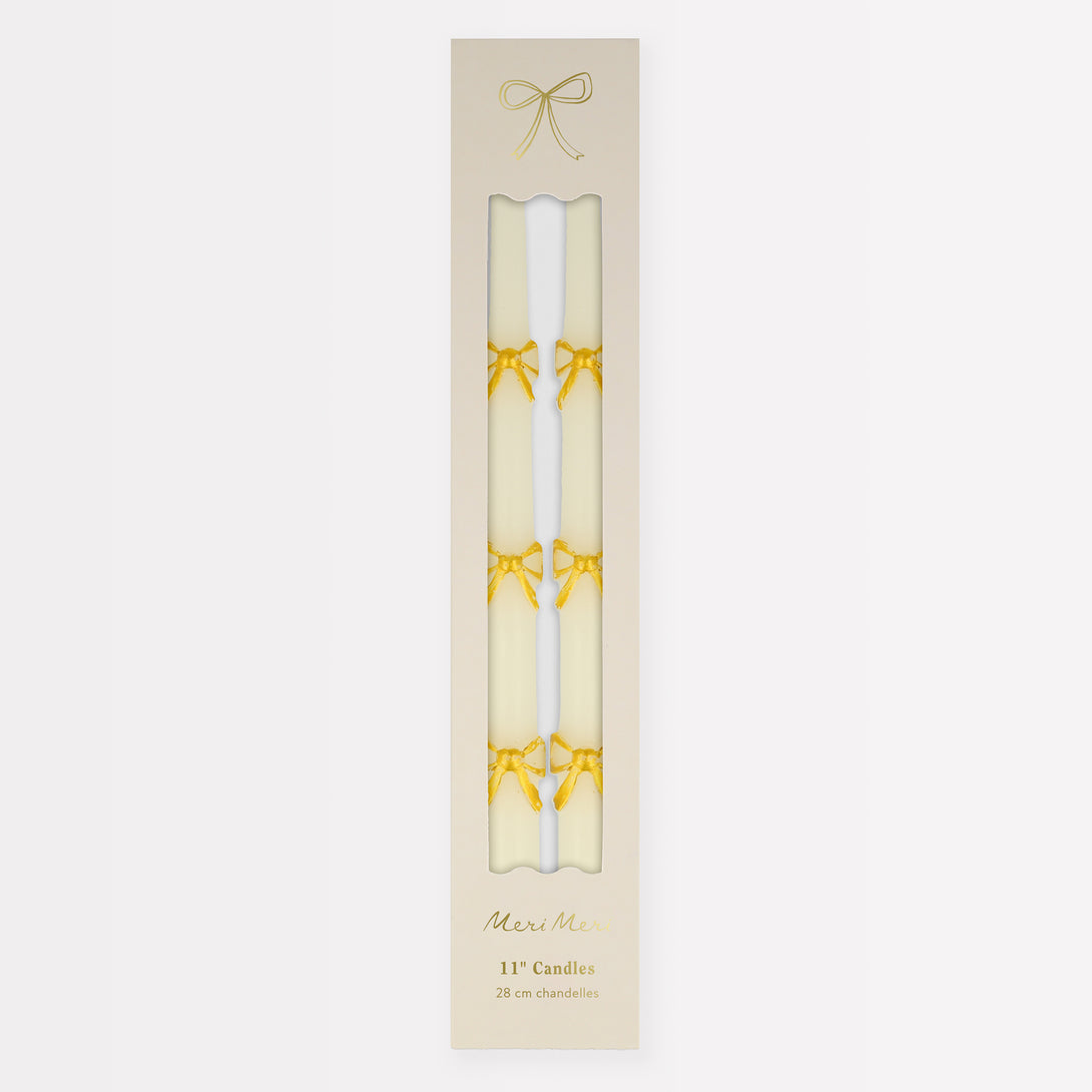 Our taper candles, with a bow design, are perfect as Christmas decorative candles. Image6