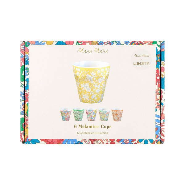 Our melamine cups feature six different pretty Liberty floral print designs, ideal for picnics and garden parties. Image5