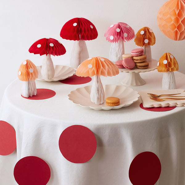 Honeycomb Mushroom Decorations Image2