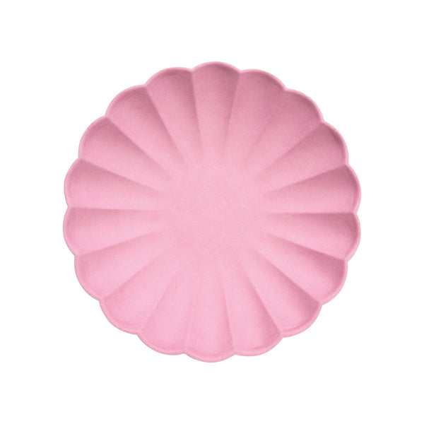 Small Bubblegum Pink Compostable Plates Image1