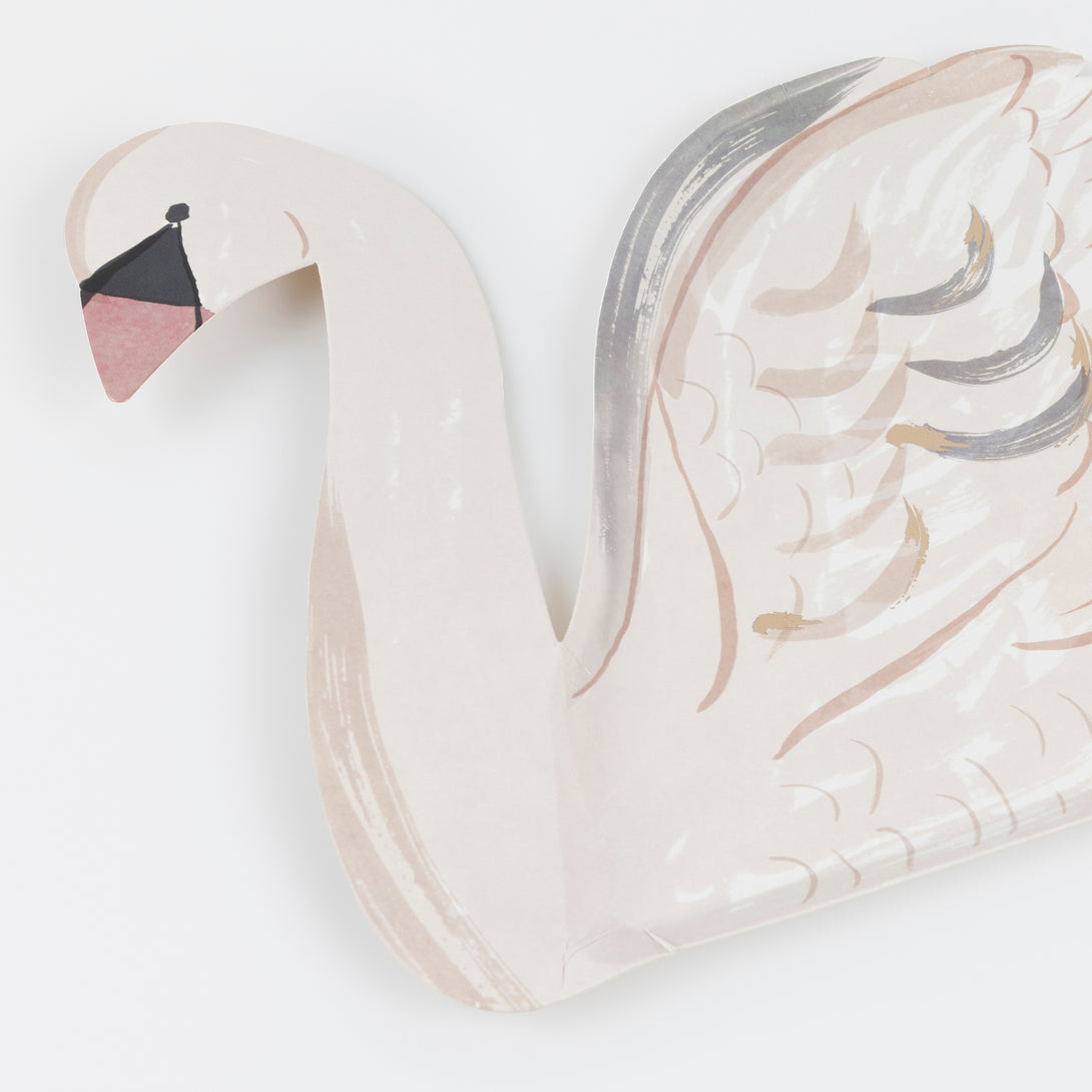 Use our party plates, in the shape of sophisticated swans, to make any dinner party, bridal shower or  princess party look amazing. Image2