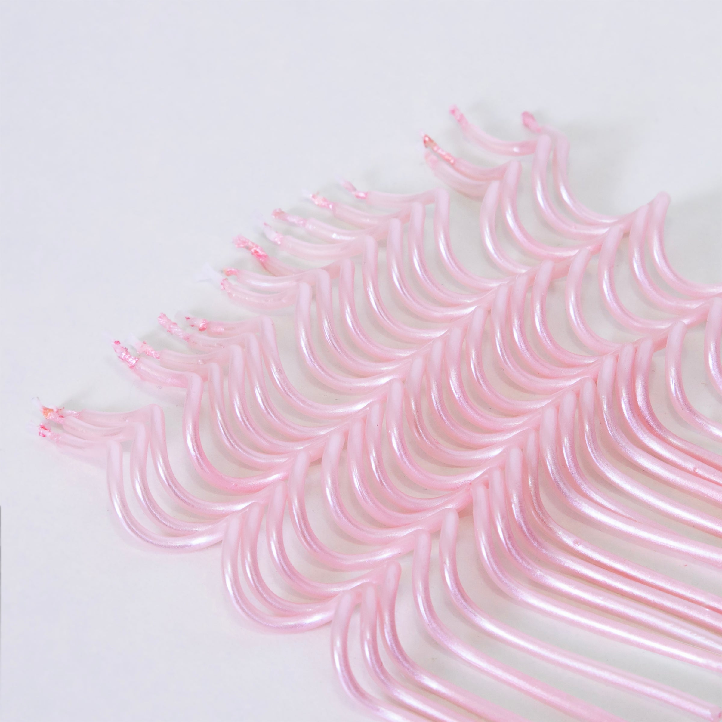 Our twisted candles, in a pretty pink shade, will look amazing at a pink themed party or as baby shower candles.