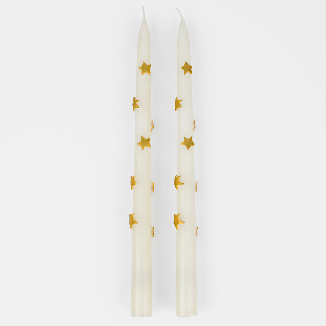 Our taper candles, with a bow design, are perfect as Christmas decorative candles.