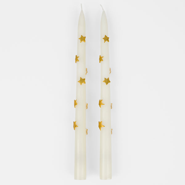 Our taper candles, with a bow design, are perfect as Christmas decorative candles.