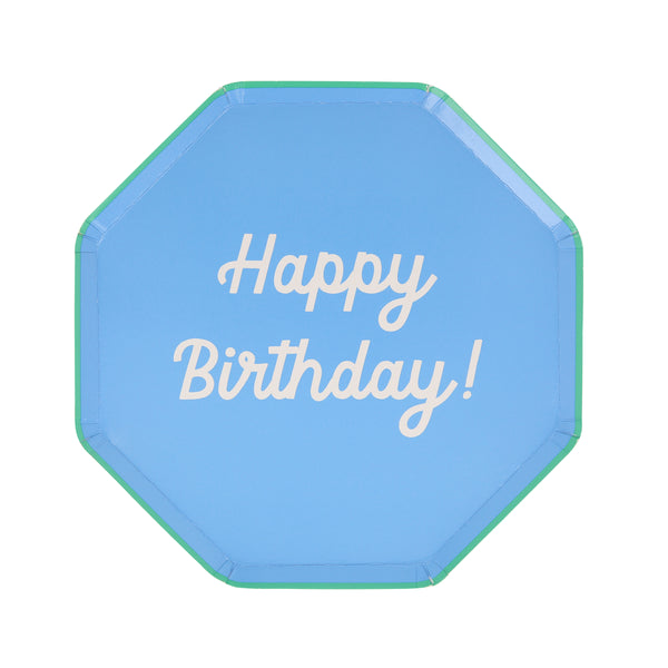 The octagonal design, and bright colours, of our birthday plates make these the perfect side plates for a birthday celebration. Image3