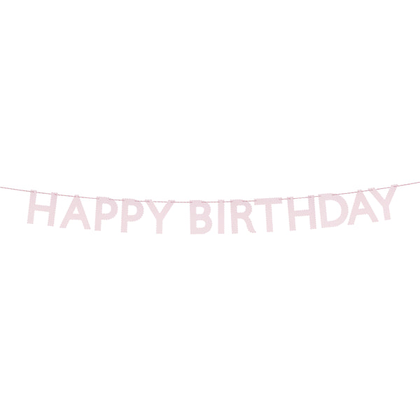 Create a pink themed party with our special party set including pink paper plates, napkins, cups and 2 pink garlands.  Image5