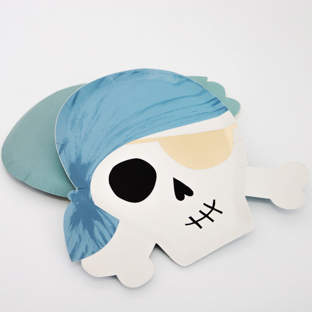 Make your pirate birthday party fun with our pirate garland, pirate hats, pirate paper plates, cups and napkins and party bags. 