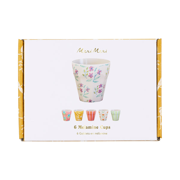 Our melamine cups feature pretty floral designs in summery colours, ideal for hot and cold drinks at garden parties and picnics. Image4