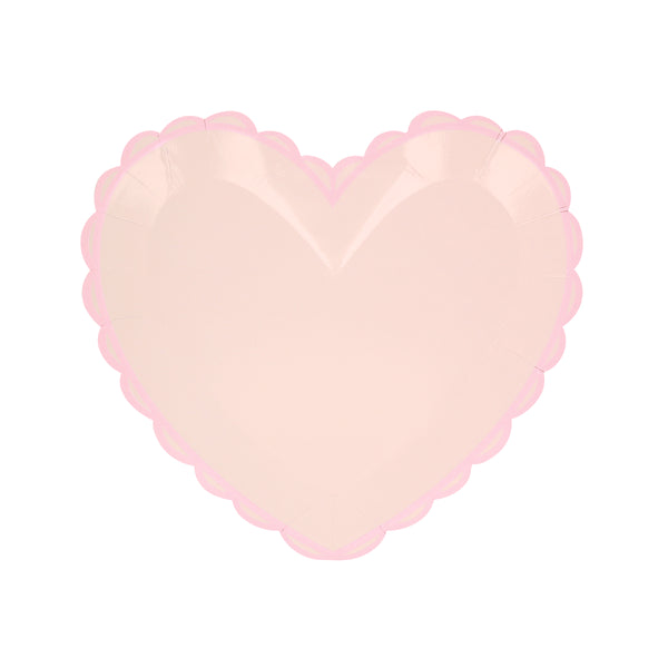 Our small plates, in heart shapes, feature a range of pretty pastel colours and a scalloped border. Image8