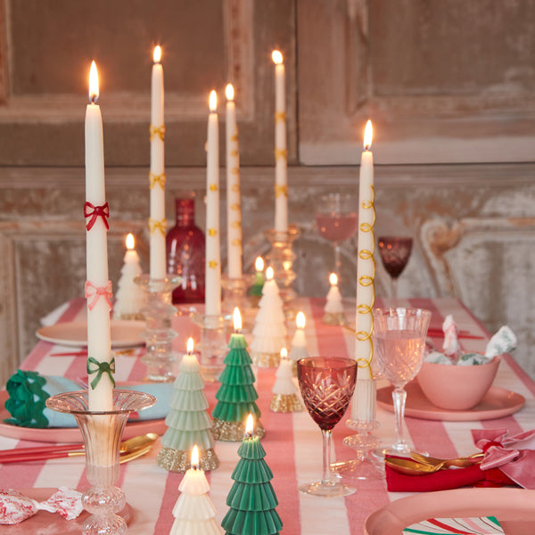 Our taper candles, with a bow design, are perfect as Christmas decorative candles. Image3