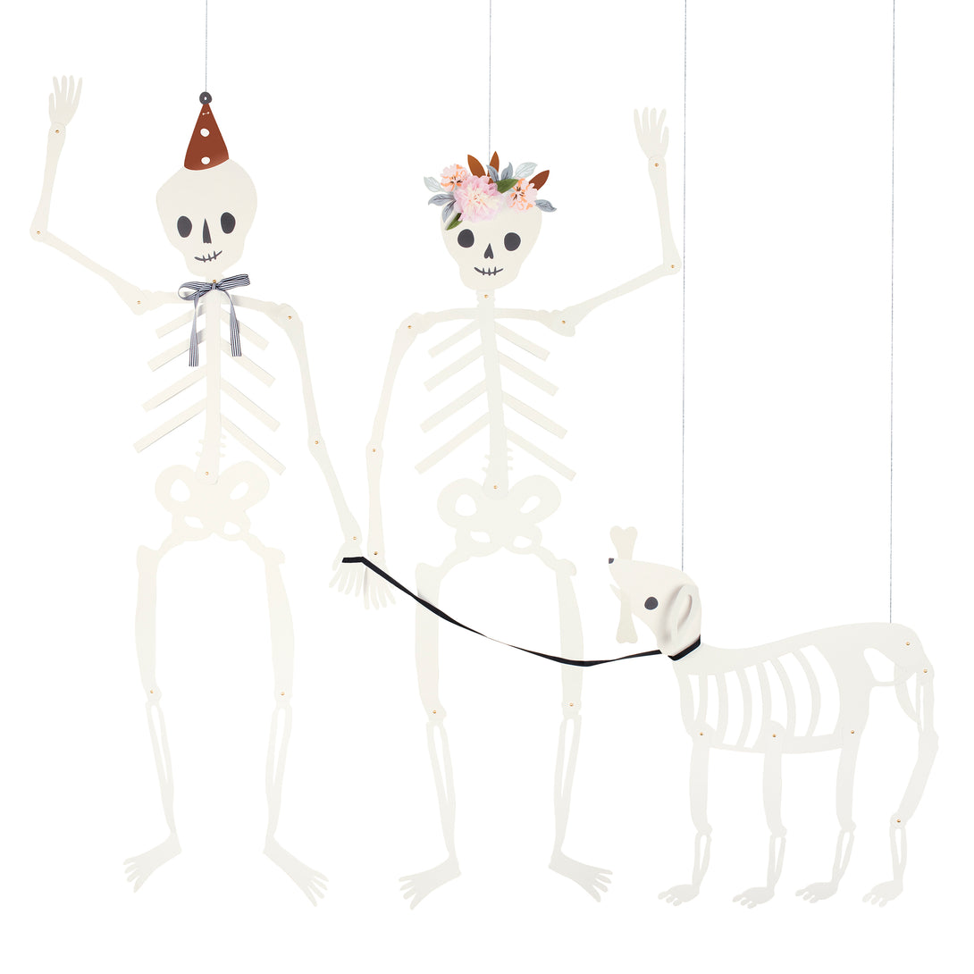 Our giant skeleton decorations are the perfect Halloween party decorations.