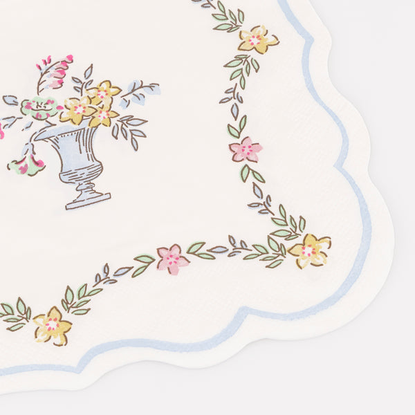 Our paper napkins feature a beautiful chintz-style pattern, ideal for bridal showers, baby showers, or any grown up gatherings. Image2