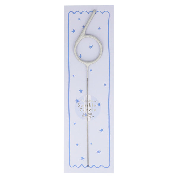 Silver Sparkler Numbers 0 To 9 Candles (Parent),Silver Sparkler Numbers 0 To 9 Candles (Parent) Image1
