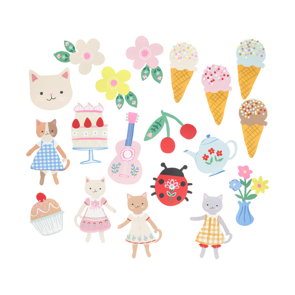 Our cute kitten stickers are ideal for creative kids to use to decorate notebooks, cards and tag, also perfect as fun party favours. Image2