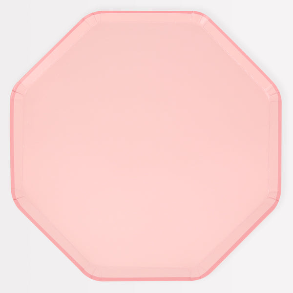 Create a pink themed party with our special party set including pink paper plates, napkins, cups and 2 pink garlands.  Image6