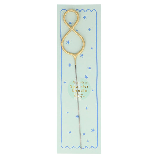 Gold Sparkler Numbers 0 To 9 Candles (Parent),Gold Sparkler Numbers 0 To 9 Candles (Parent) Image1