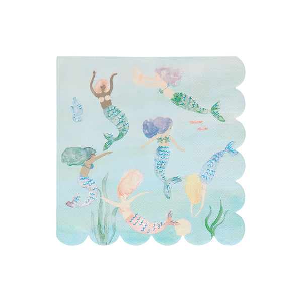 Our mermaid party supplies bundle includes mermaid tableware and a mermaid garland.  Image8