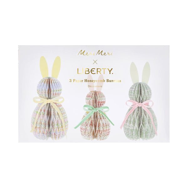 Make your Easter dinner table look so stylish with 3D bunny decorations with charming Liberty floral designs and velvet bows. Image4