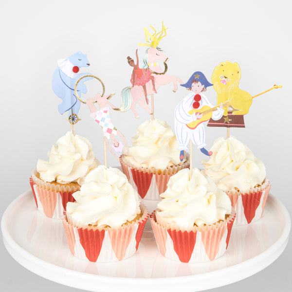 Circus Cupcake Kit (x 24 toppers)