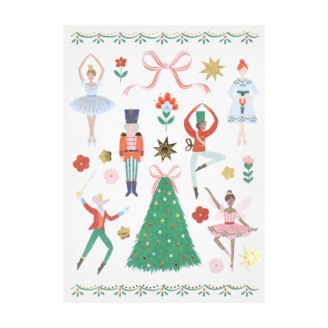 Use our Christmas stickers, with a Nutcracker ballet theme, to create wonderful effects to gift tags, cards and more. Image2