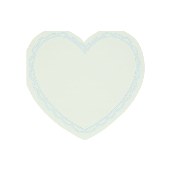 Our party napkins, heart-shaped and with 8 pastel colours, are perfect for a Valentines meal. Image8
