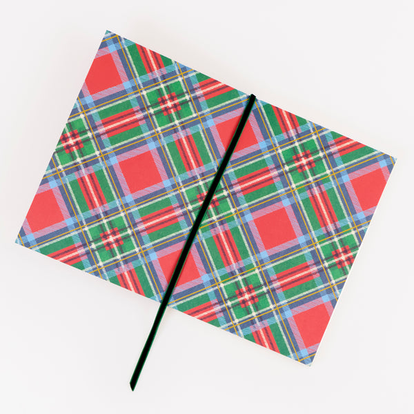 Our Christmas notebook with a tartan design in traditional Christmas colours, is a wonderful gift for a writer. Image4