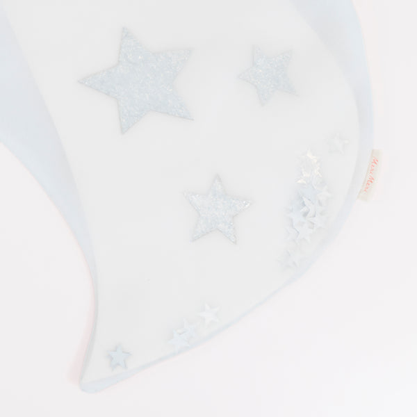Our ghost bag is brilliant for a large trick-or-treat haul, made from white organza with shimmering silver stars it's ideal to reuse year after year. Image4