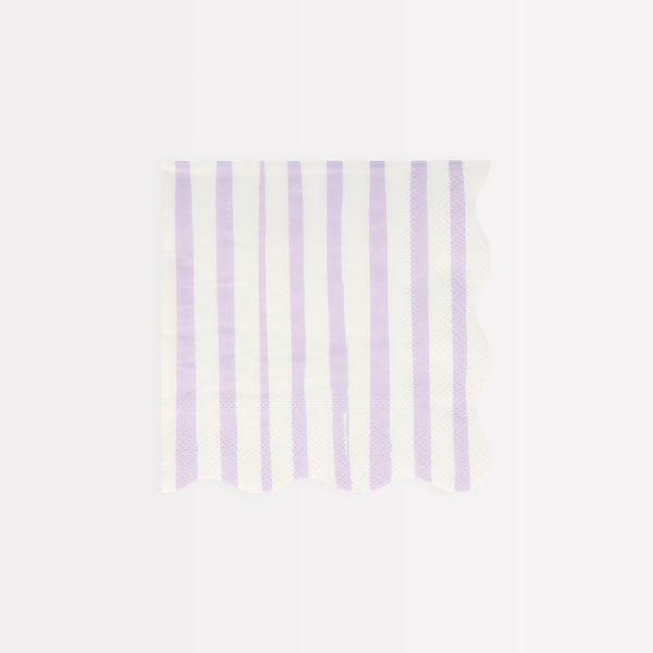 Our paper napkins, with bright stripes, are the perfect scalloped napkins for special events. Image8