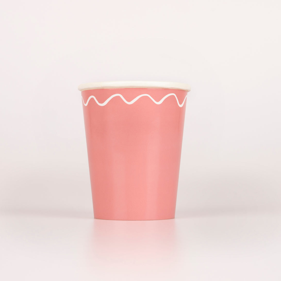 Our paper cups are perfect for all parties, and come in several colours - blue cups, yellow cups and pink cups.