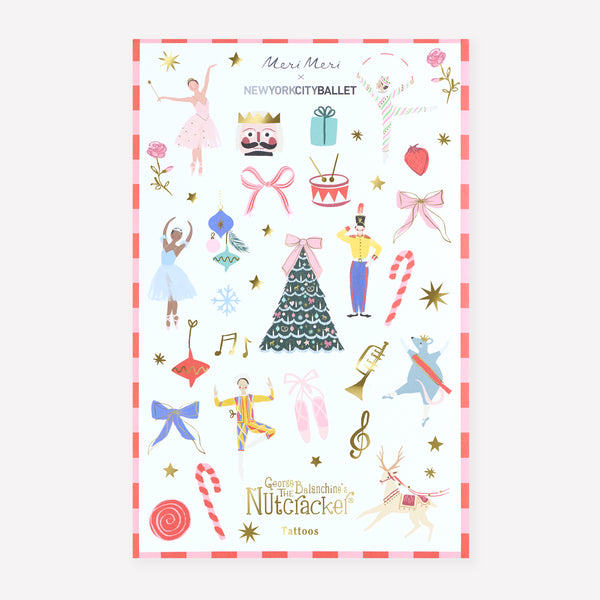 Our Christmas temporary tattoos feature classic characters from the New  York City Ballet's rendition of The Nutcracker, wonderful party favours. Image1