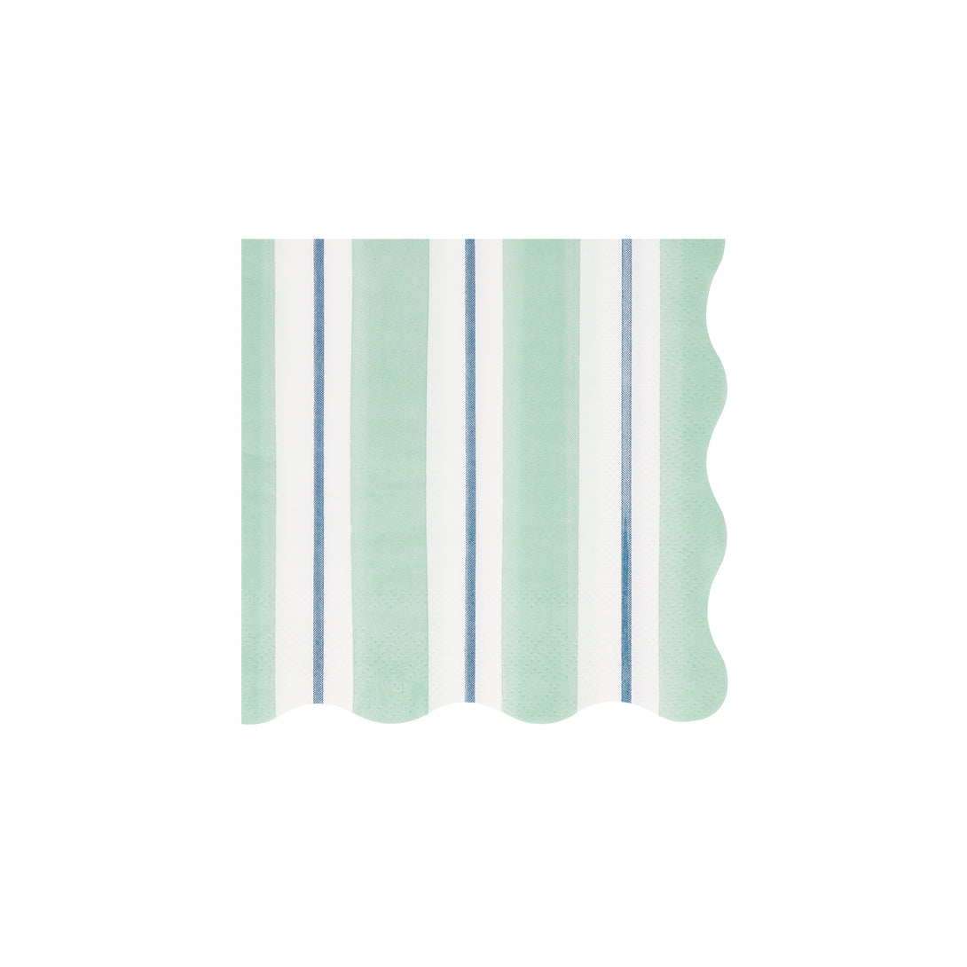 Our striped napkins, crafted from 3-ply paper, are ideal for picnics, garden parties, beach parties and pool parties.