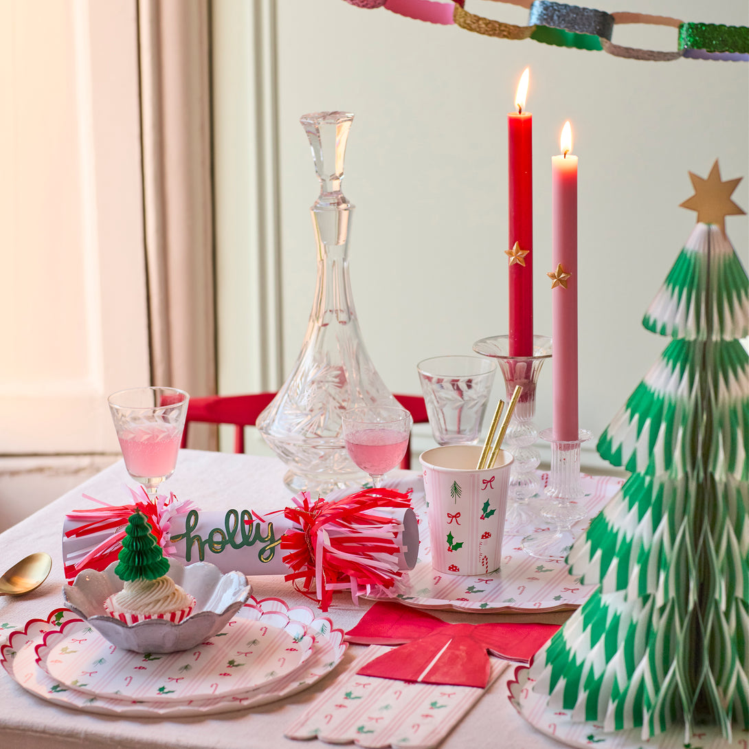 Our paper plates, with a colourful festive pattern, are perfect for your Christmas dinner or parties. Image2