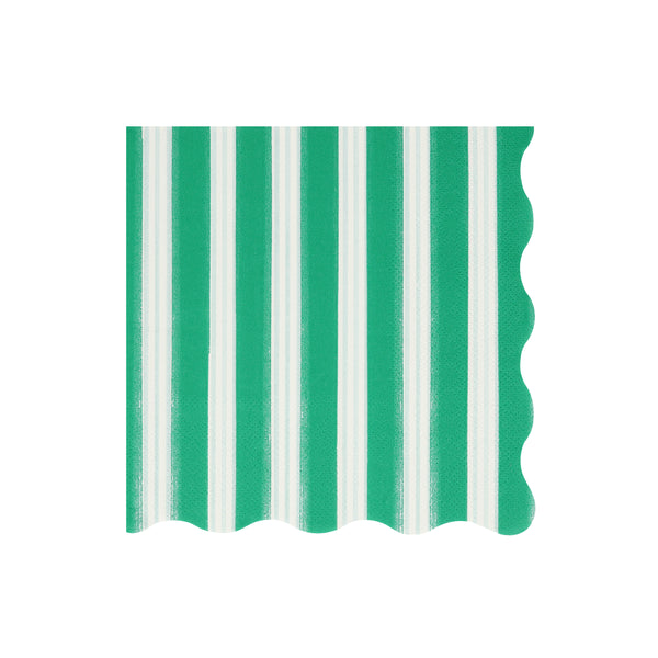 Our large striped napkins, in festive colours with scalloped edges, are perfect for all your Christmas meals. Image6