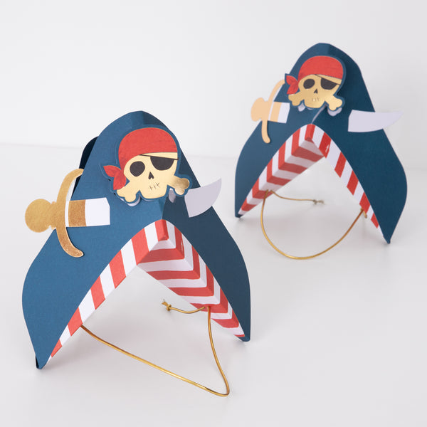 Make your pirate birthday party fun with our pirate garland, pirate hats, pirate paper plates, cups and napkins and party bags.  Image1
